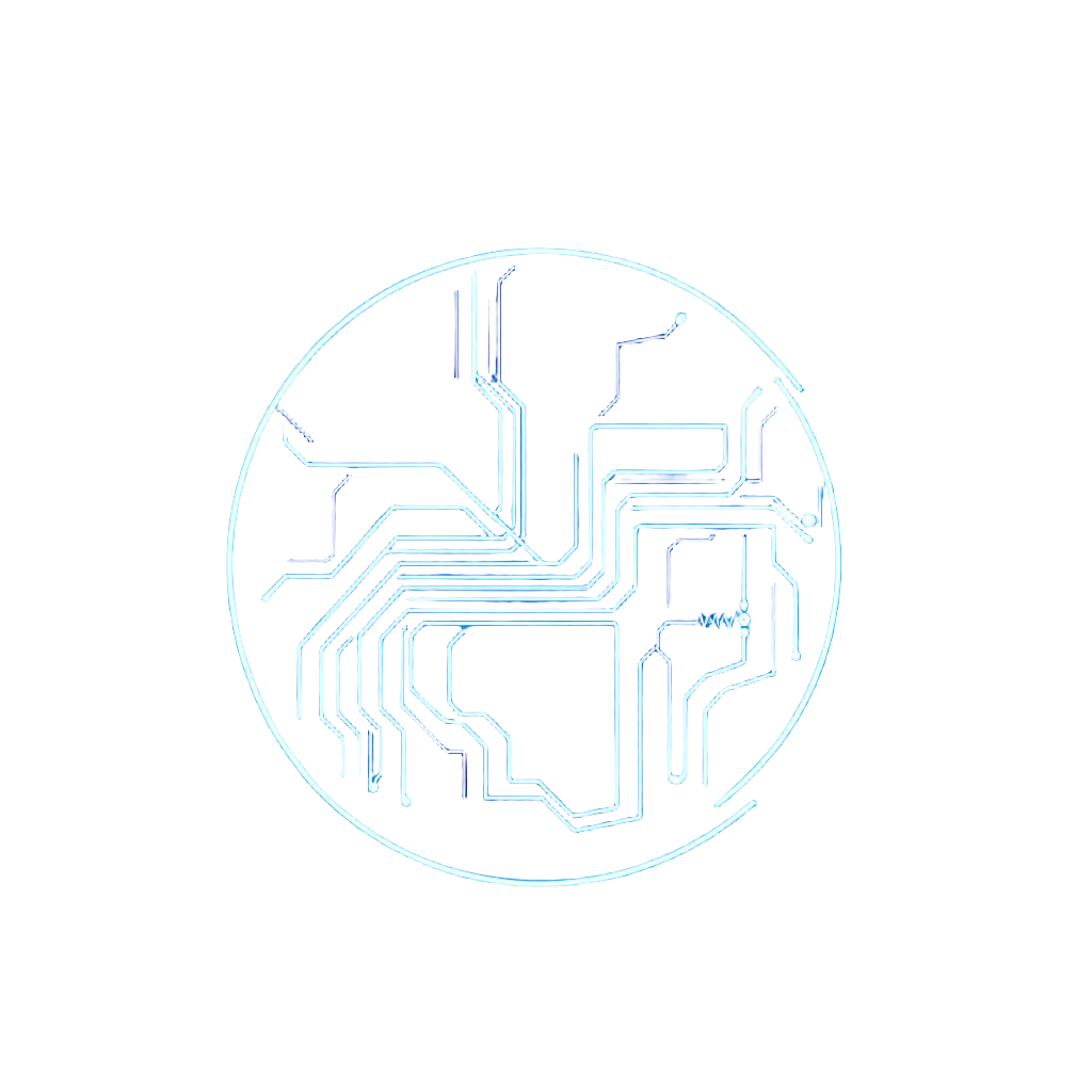 Logo LC Produção Musical — lua crescente de circuito